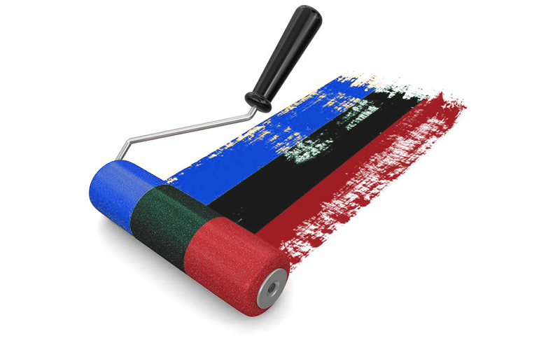 graphic paint roller